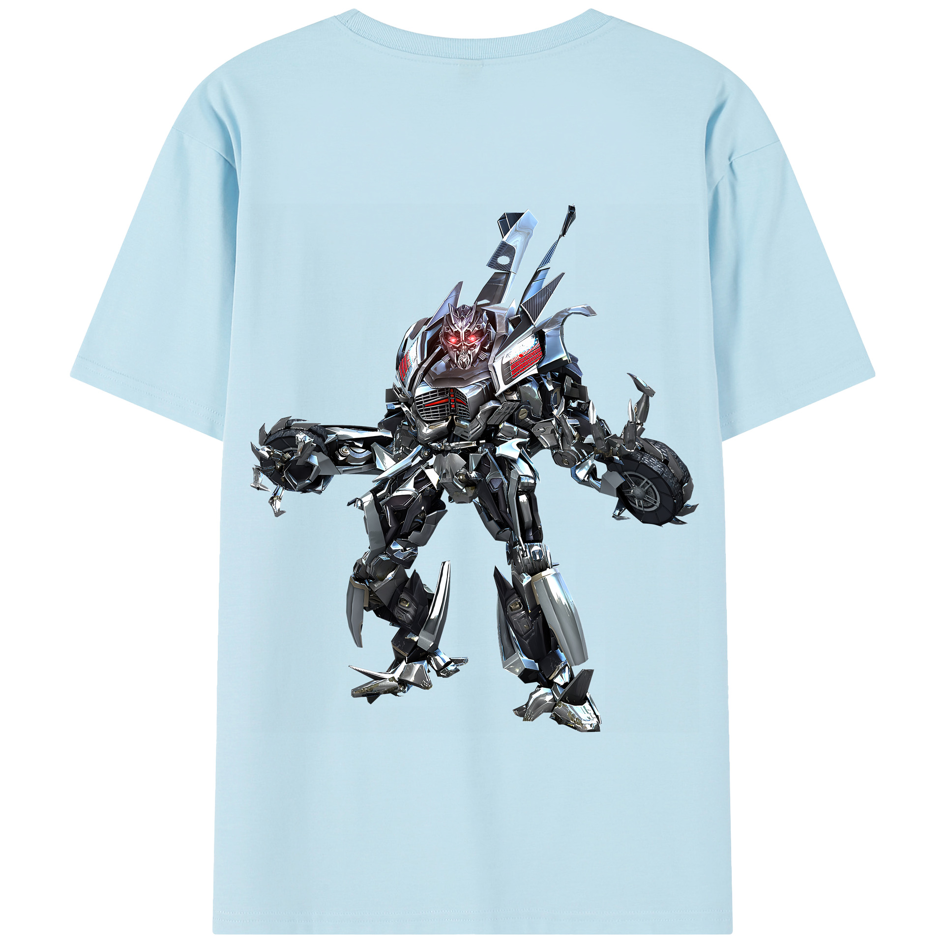 （画像用） Transformers トランスフォーマー 綿100％半袖Tシャツ（背面プリント）